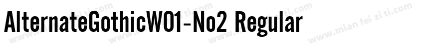 AlternateGothicW01-No2 Regular字体转换